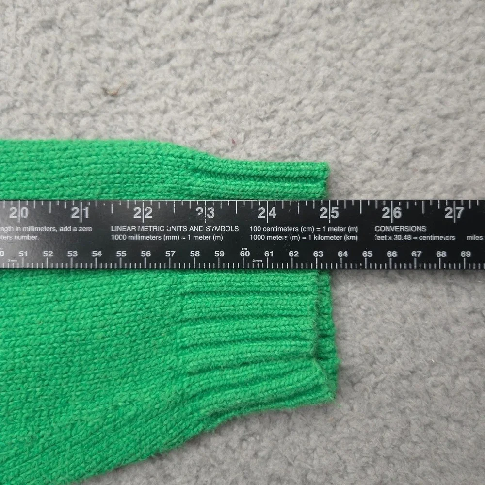 Vintage Polo by Ralph Lauren Sweater Mens XL Cotton Crewneck Green Pony Logo